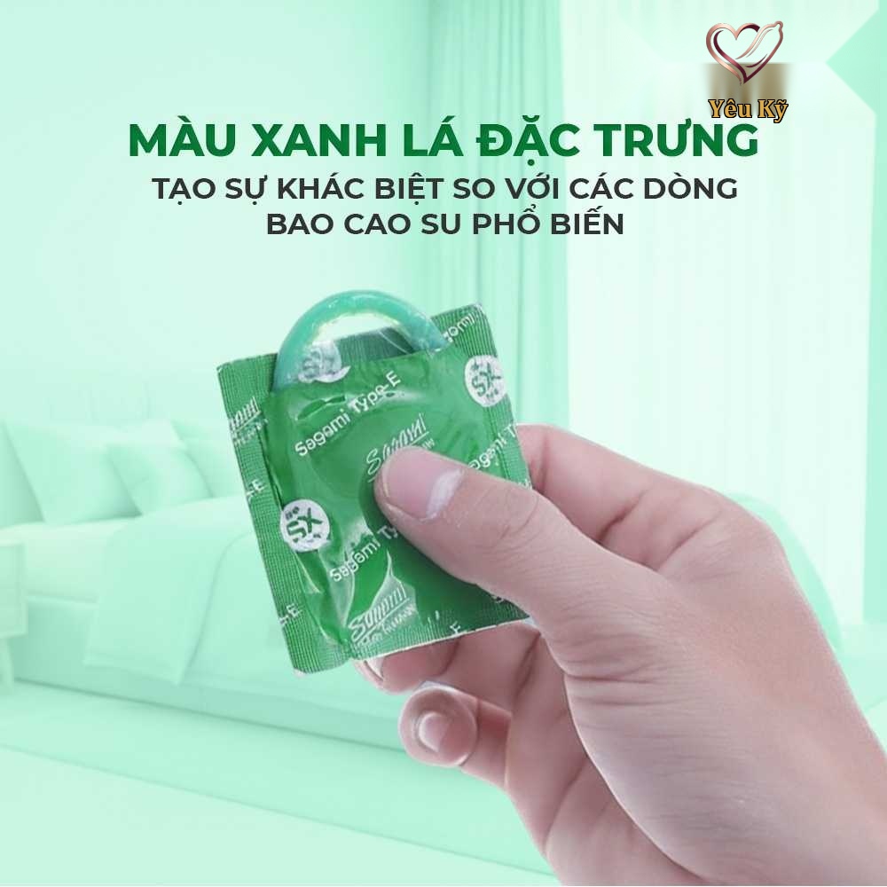 Bao cao su Sagami Xtreme Type E Green Box - Siêu điểm nổi, siêu mỏng - Hộp 10 cái - Ảnh 7