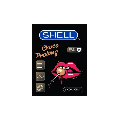 Bao cao su Shell Choco Prolong - Siêu mỏng, kéo dài thời gian, hương chocolate - Hộp 3 cái