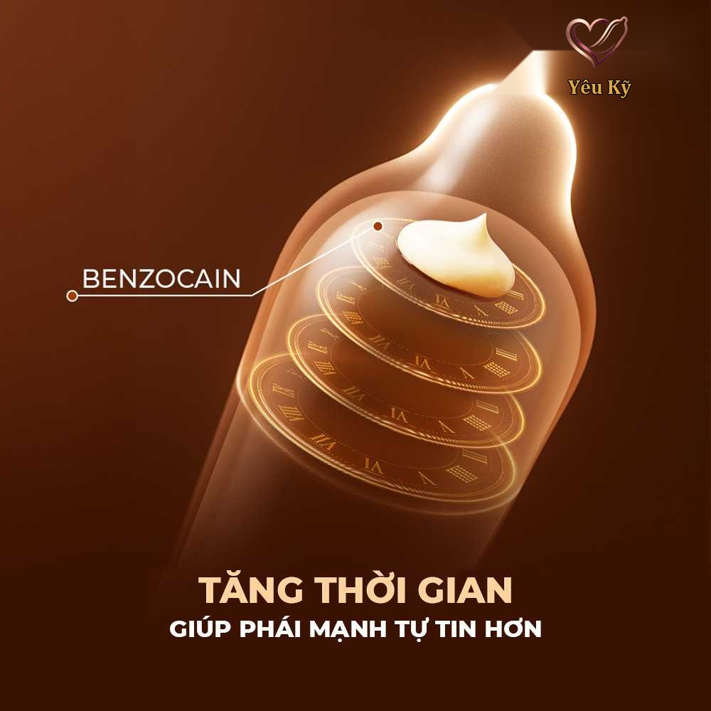 Bao cao su Shell Choco Prolong - Siêu mỏng, kéo dài thời gian, hương chocolate - Hộp 10 cái - Ảnh 6