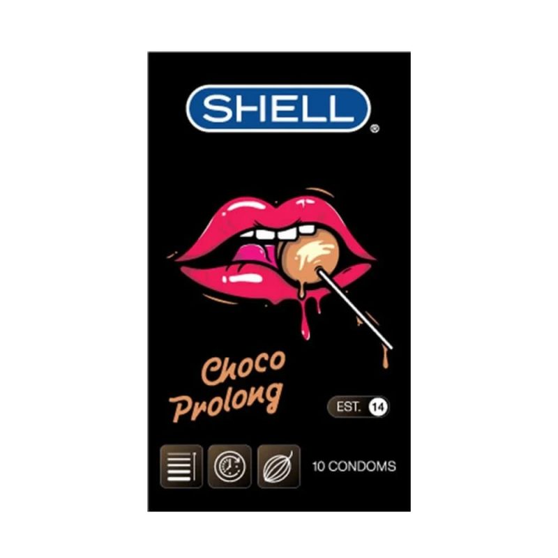 Bao cao su Shell Choco Prolong - Siêu mỏng, kéo dài thời gian, hương chocolate