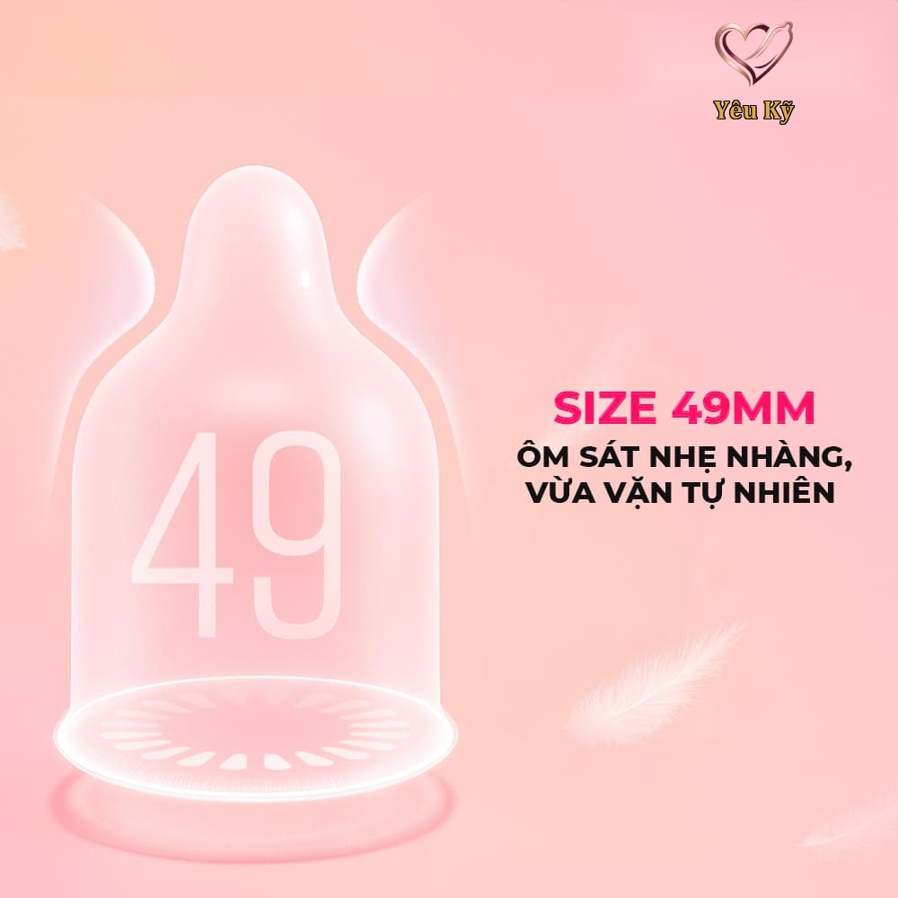 Bao cao su Shell Close Fit - Size 49mm, siêu mỏng, chống tuột, kéo dài thời gian - Hộp 10 cái - Ảnh 3