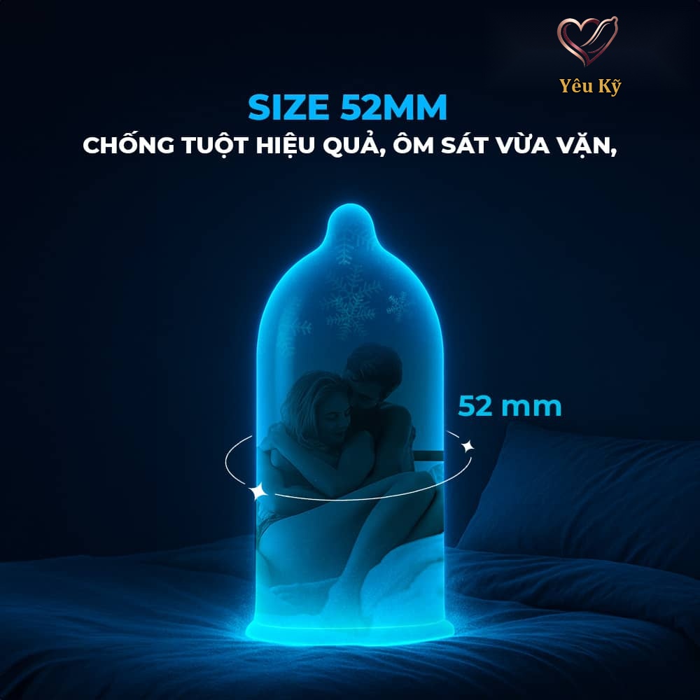 Bao cao su Shell Cool Prolong - Siêu mỏng, kéo dài thời gian, bạc hà mát lạnh - Hộp 10 cái - Ảnh 3