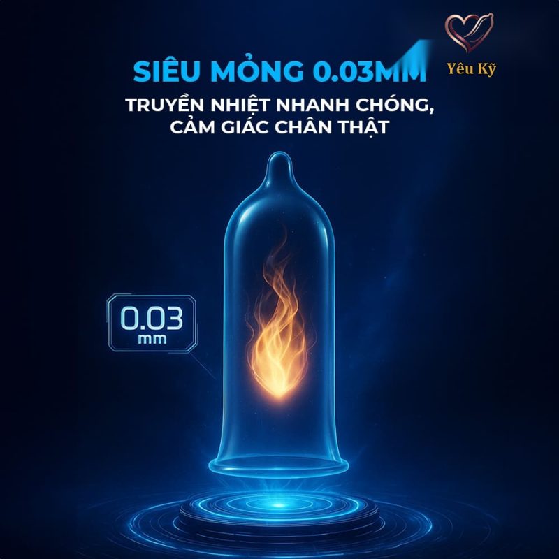 Bao cao su Shell Cool Prolong - Siêu mỏng, kéo dài thời gian, bạc hà mát lạnh