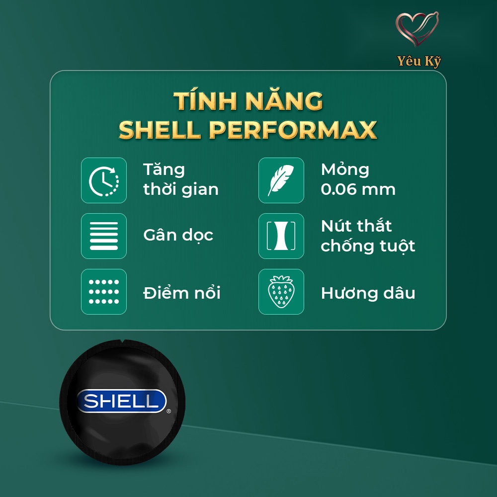 Bao cao su Shell Dino Dora - Hộp 1 bao gai, 3 vòng bi + 1 bao Shell Performax (Hộp 2 cái) - Ảnh 8