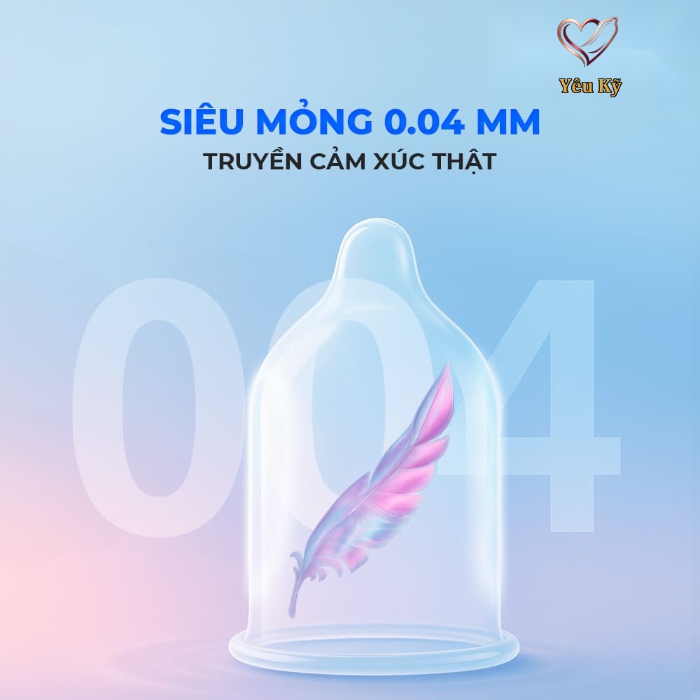 Bao cao su Shell Intense - Siêu mỏng 0.04mm - Hộp 3 cái - Ảnh 3