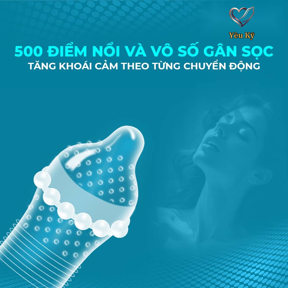 Bao cao su Shell Play Aura 6 tính năng - Hộp 10 cái + 5 vòng đeo kéo dài thời gian - Ảnh 4