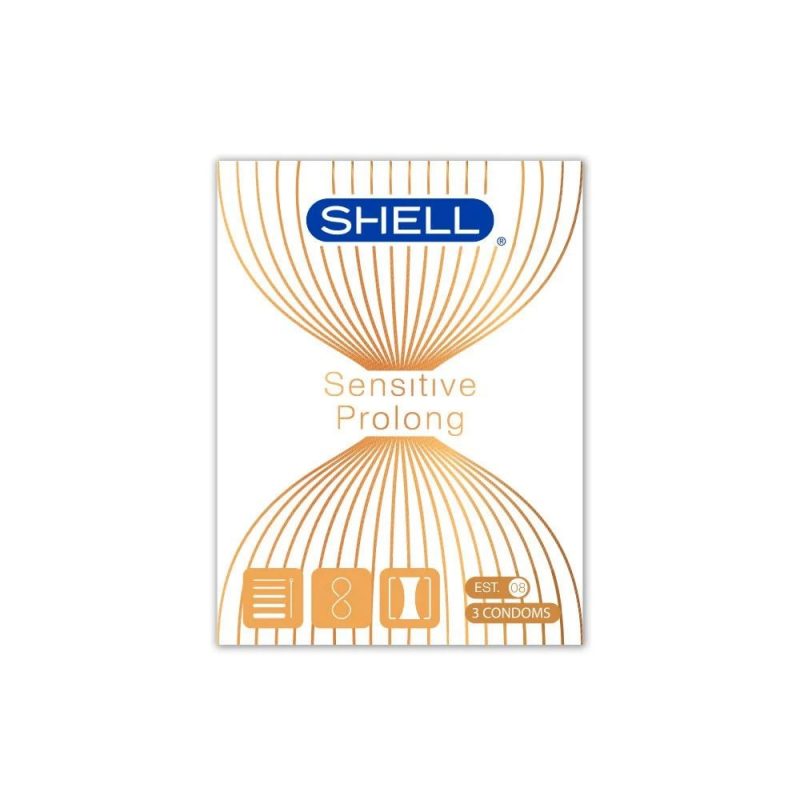 Bao cao su Shell Sensitive Prolong - Siêu mỏng 0.03mm, kéo dài thời gian