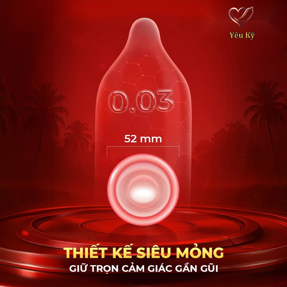 Bao cao su Shell Tropical Prolong - Siêu mỏng, kéo dài thời gian, hương hoa quả nhiệt đới - Hộp 3 cái - Ảnh 3