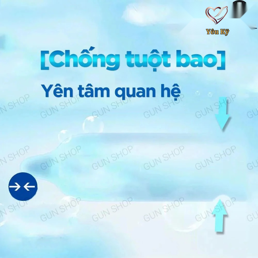 Bao cao su Gun Super Ultra Thin - Siêu mỏng 0.03mm - Hộp 10 cái - Ảnh 4
