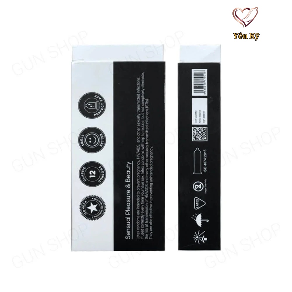 Bao cao su SO Classic - Mỏng, nhiều gel bôi trơn - Hộp 12 cái - Ảnh 3