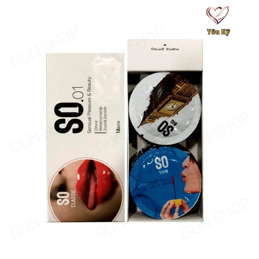 Bao cao su SO Classic - Mỏng, nhiều gel bôi trơn - Hộp 12 cái - Ảnh 4