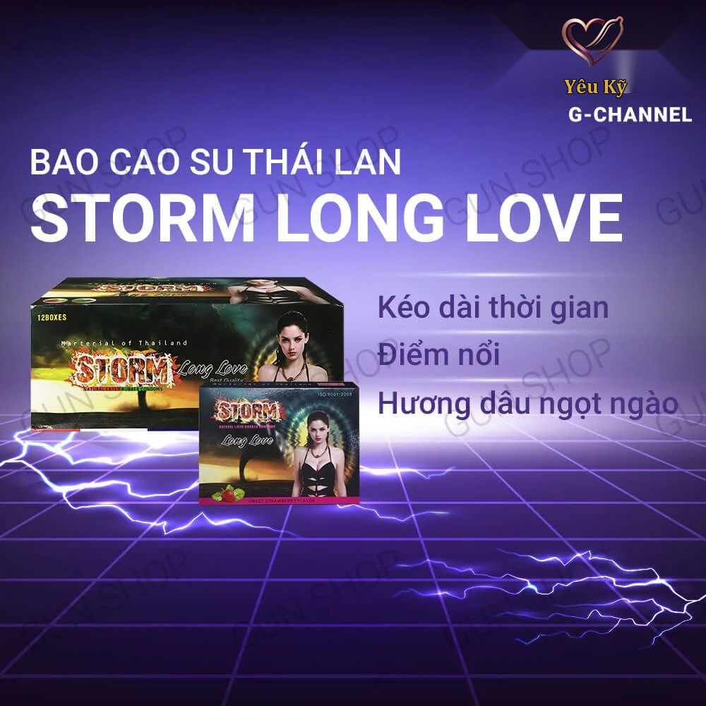 Bao cao su Storm Long Love - Kéo dài thời gian - Hộp 120 cái - Ảnh 2