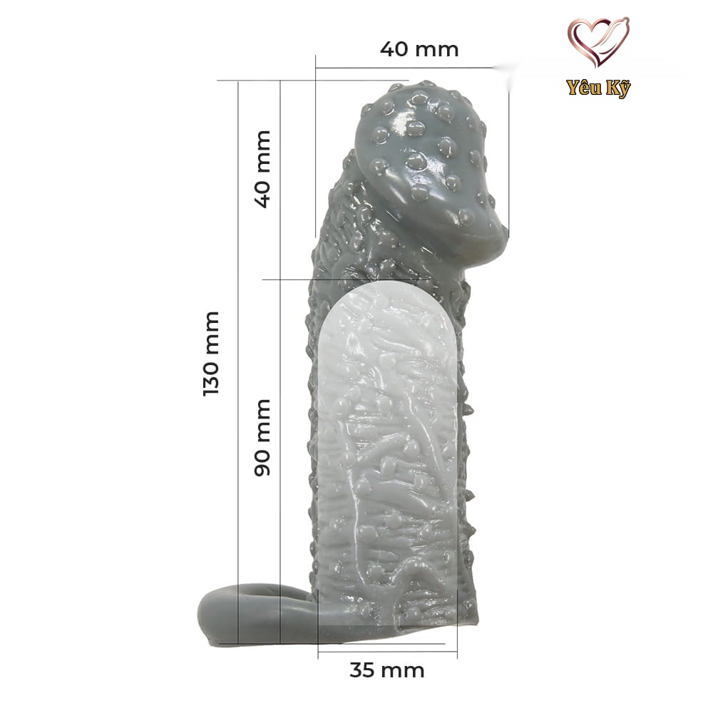 Bao cao su đôn dên Pretty Love Realistic Penis Sleeve - Ảnh 2