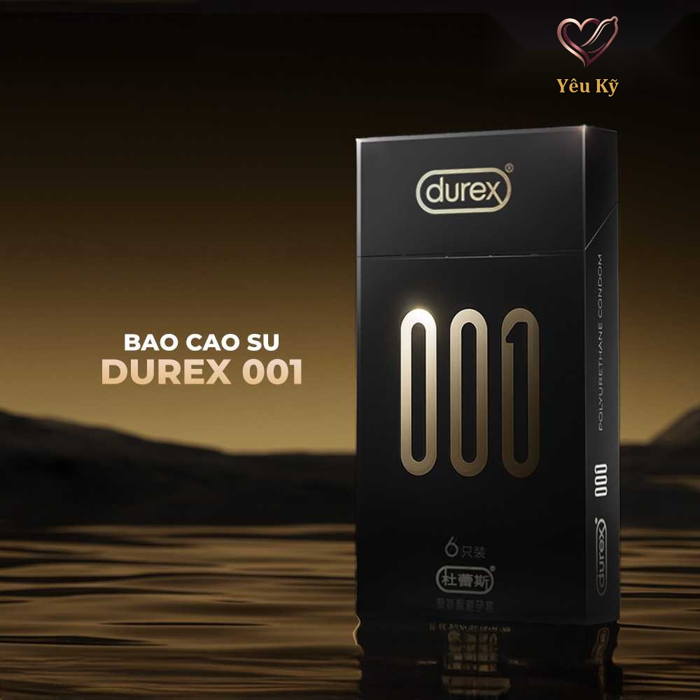 Bao cao su Durex 001 - Siêu mỏng, 54mm - Hộp 6 cái - Ảnh 2