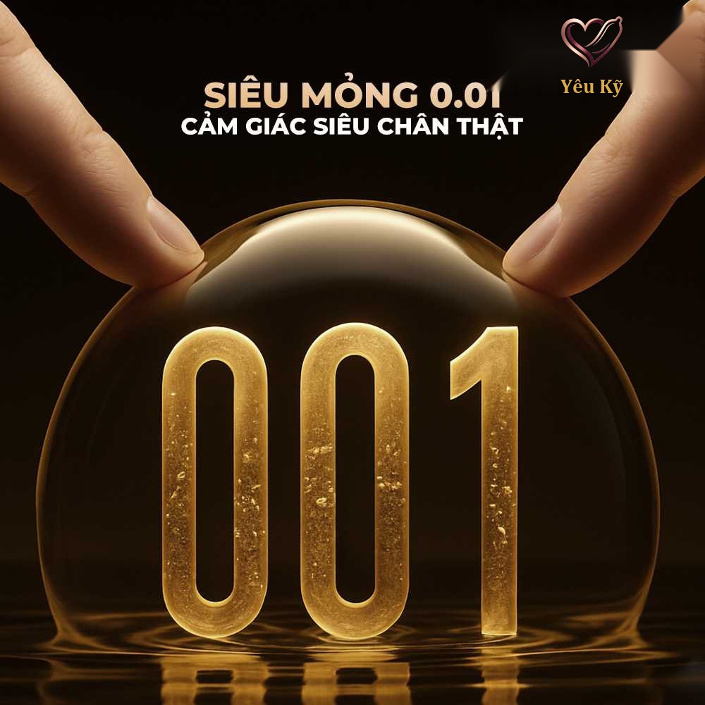 Bao cao su Durex 001 - Siêu mỏng, 54mm - Hộp 6 cái - Ảnh 3