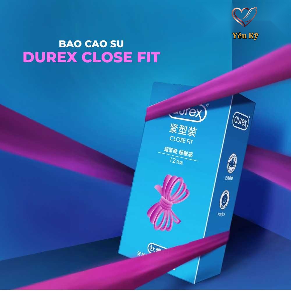 Bao cao su Durex Close Fit - Ôm khít, 49mm - Hộp 12 cái - Ảnh 2