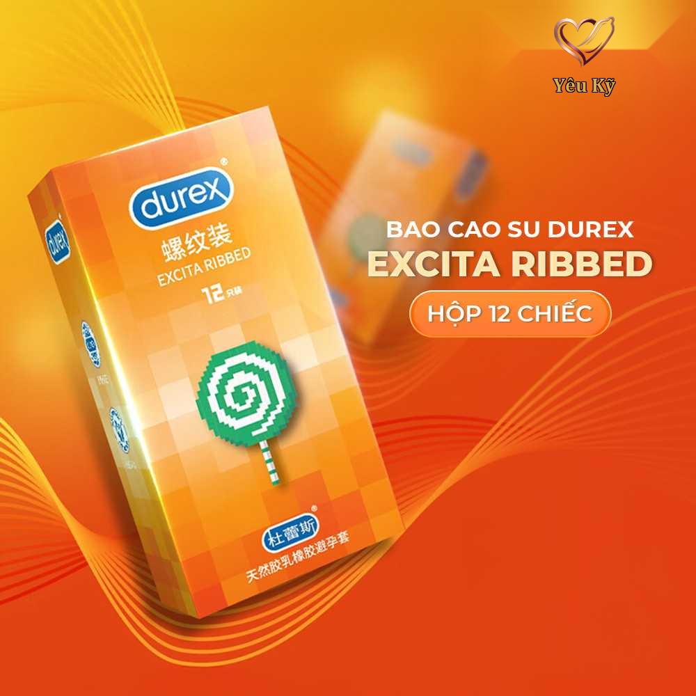Bao cao su Durex Excita Ribbed - Gân nổi - Hộp 12 cái - Ảnh 2