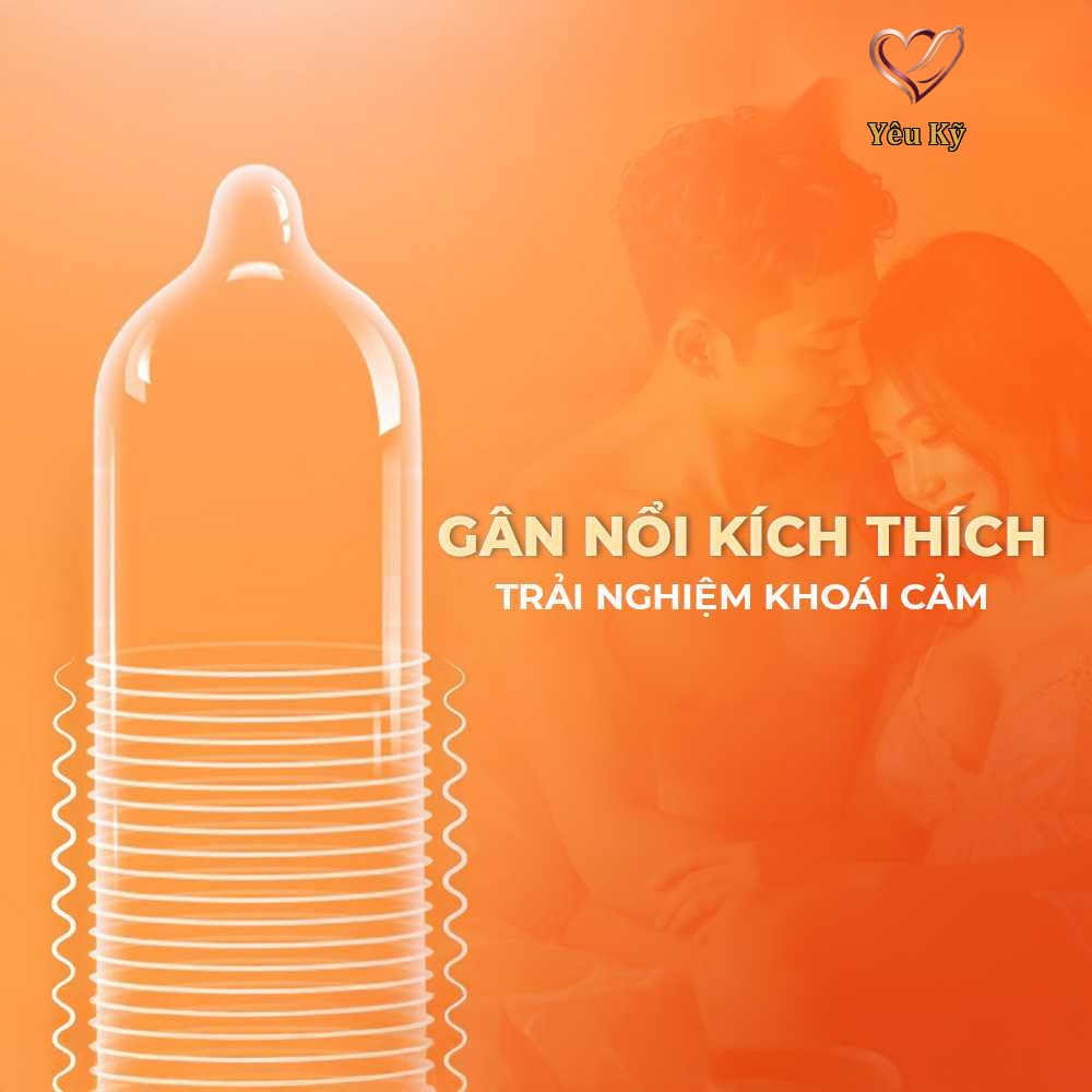 Bao cao su Durex Excita Ribbed - Gân nổi - Hộp 12 cái - Ảnh 3