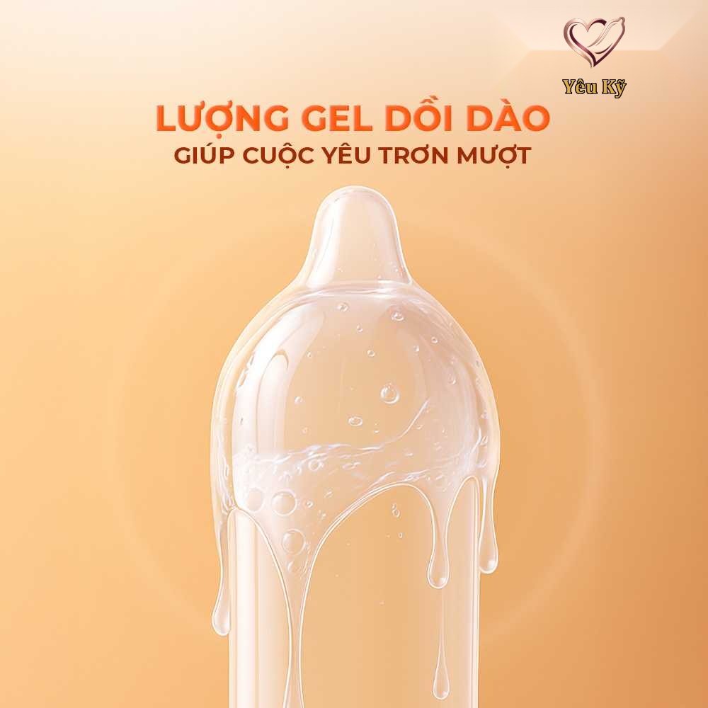 Bao cao su Durex Fetherlite Feel - Siêu mỏng, nhiều gel bôi trơn - Hộp 12 cái - Ảnh 5