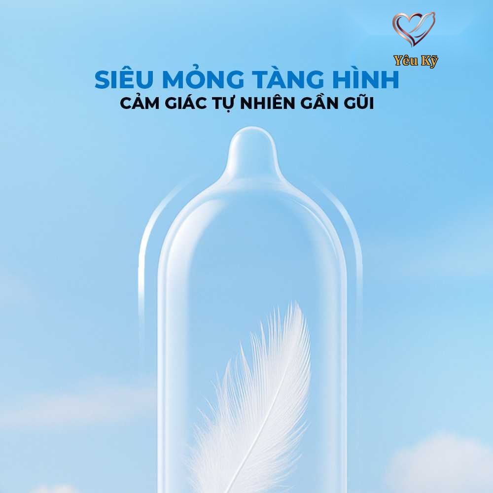 Bao cao su Durex Invisible - Siêu mỏng, mềm mịn - Hộp 10 cái - Ảnh 3