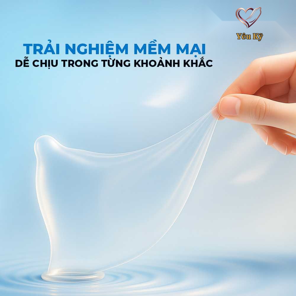 Bao cao su Durex Invisible - Siêu mỏng, mềm mịn - Hộp 10 cái - Ảnh 4