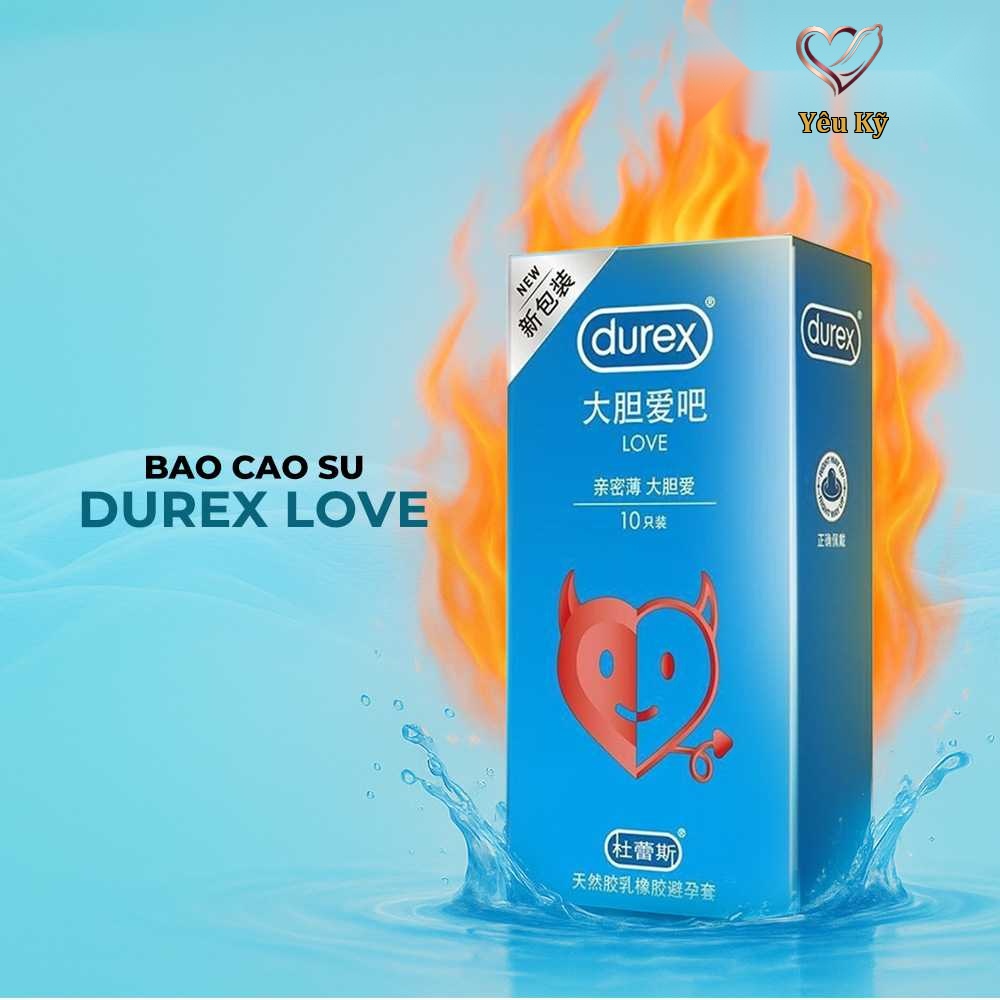Bao cao su Durex Love - Siêu mỏng, hương vani - Hộp 10 cái - Ảnh 2