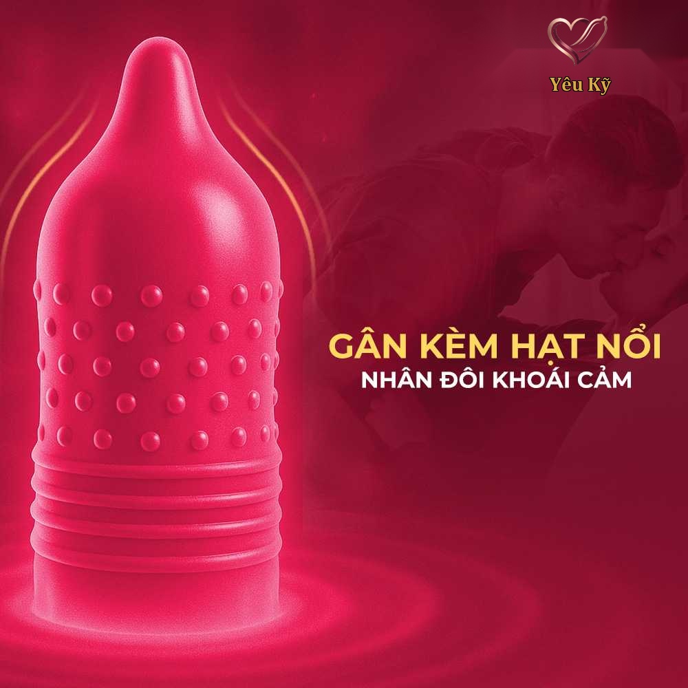 Bao cao su Durex Pleasuremax - Size lớn 56mm, gân và điểm nổi - Hộp 12 cái - Ảnh 3