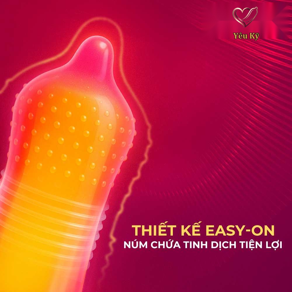 Bao cao su Durex Pleasuremax - Size lớn 56mm, gân và điểm nổi - Hộp 12 cái - Ảnh 5