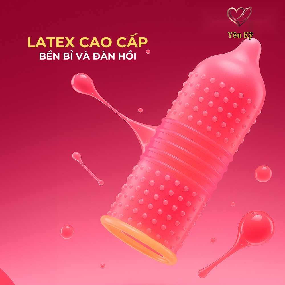 Bao cao su Durex Pleasuremax - Size lớn 56mm, gân và điểm nổi - Hộp 12 cái - Ảnh 6