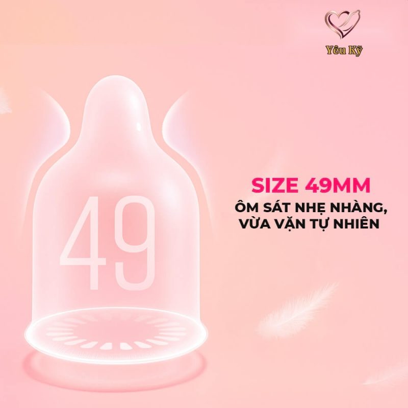 Bao cao su Shell Close Fit - Size 49mm, siêu mỏng, chống tuột, kéo dài thời gian