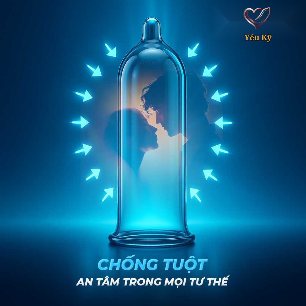 Bao cao su Shell Invisible - Siêu mỏng, chống tuột, kéo dài thời gian - Hộp 10 cái - Ảnh 5