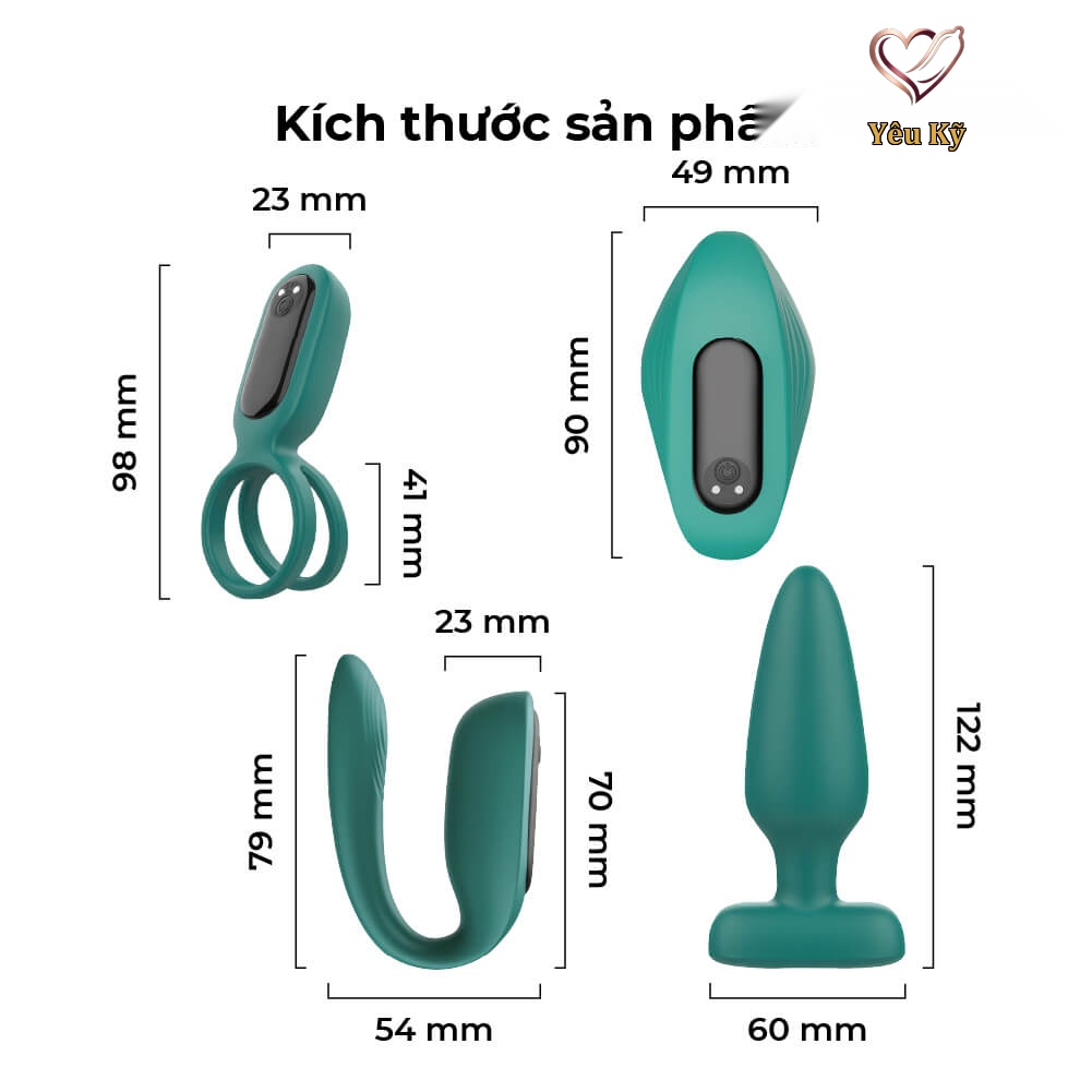 Bộ dụng cụ 4 món kích thích Shelly Play Passion Kit - Ảnh 2