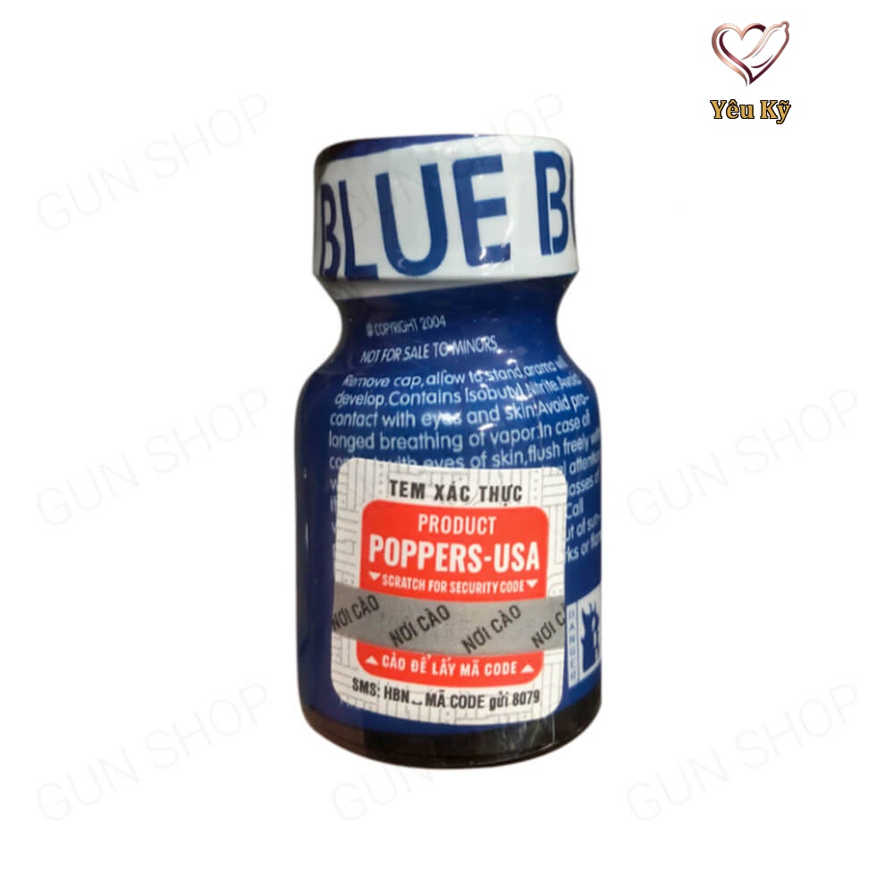 Chai hít tăng khoái cảm Popper PWD USA Blue Boy - Chai 10ml - Ảnh 4