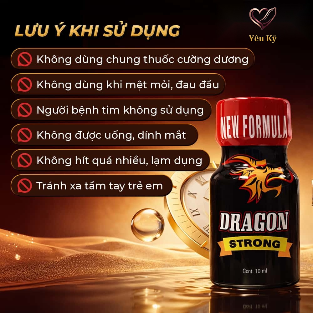 Chai hít tăng khoái cảm Popper PWD USA Dragon Strong - Chai 10ml - Ảnh 4