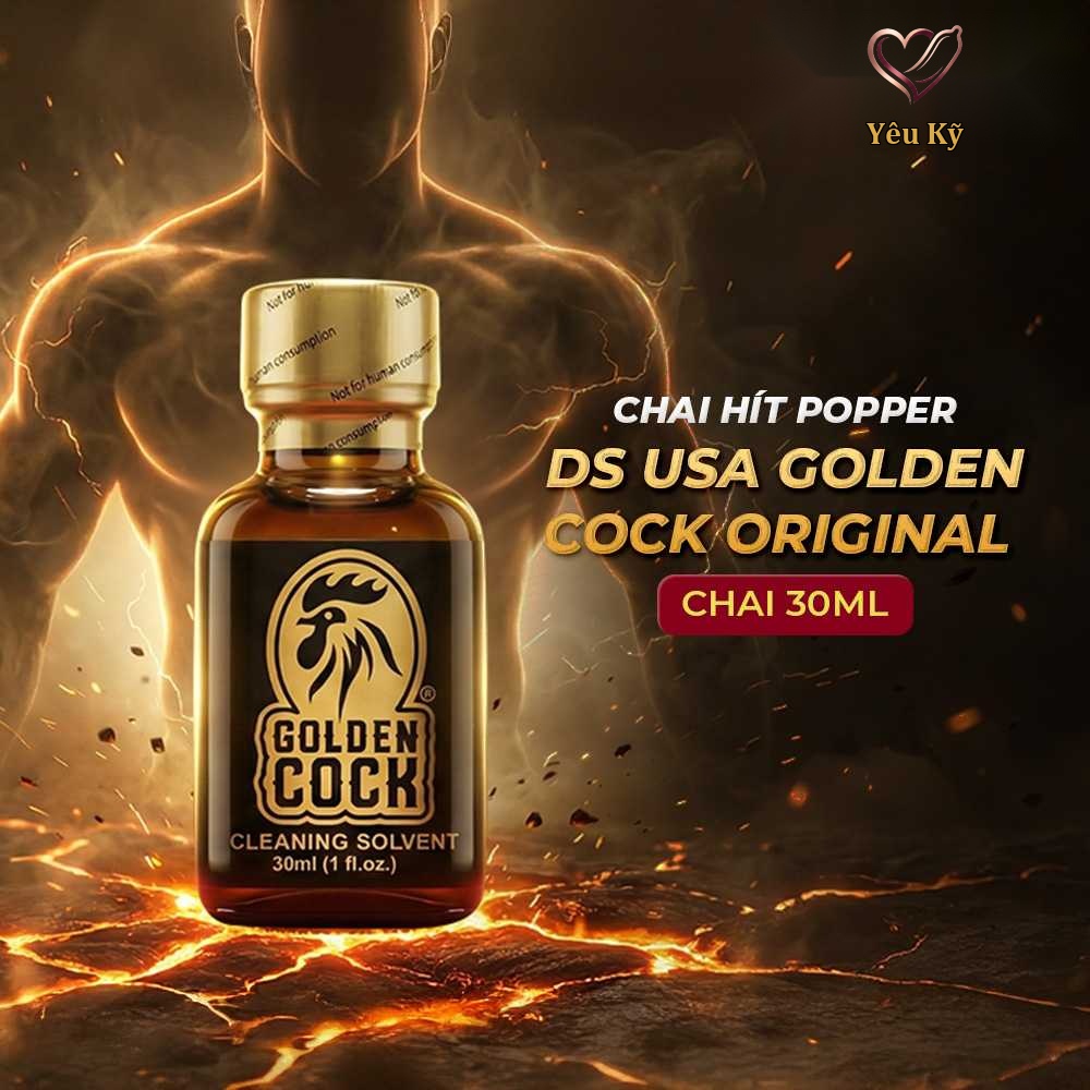 Chai hít tăng khoái cảm Popper DS USA Golden Cock Original - Chai 30ml - Ảnh 2