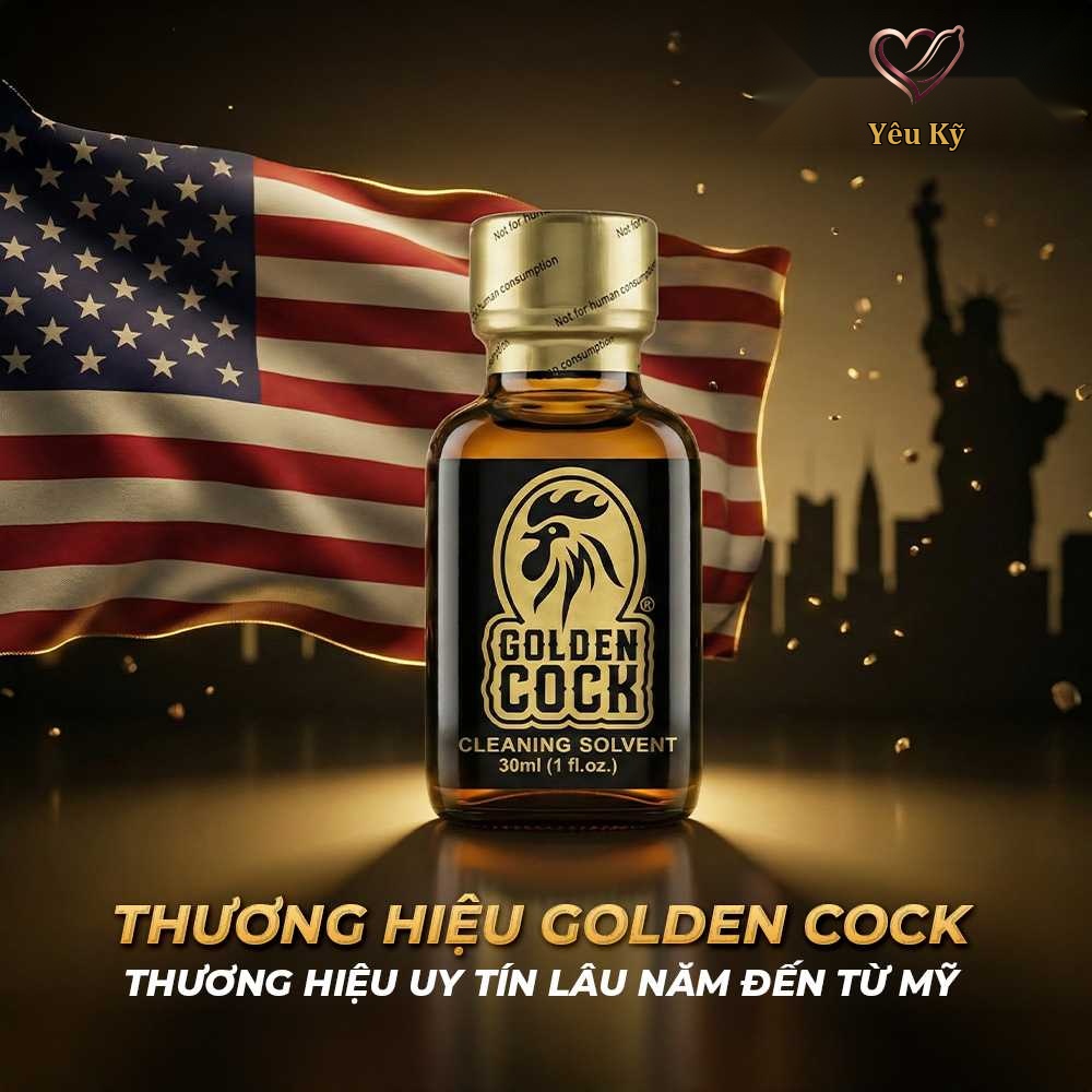 Chai hít tăng khoái cảm Popper DS USA Golden Cock Original - Chai 30ml - Ảnh 3