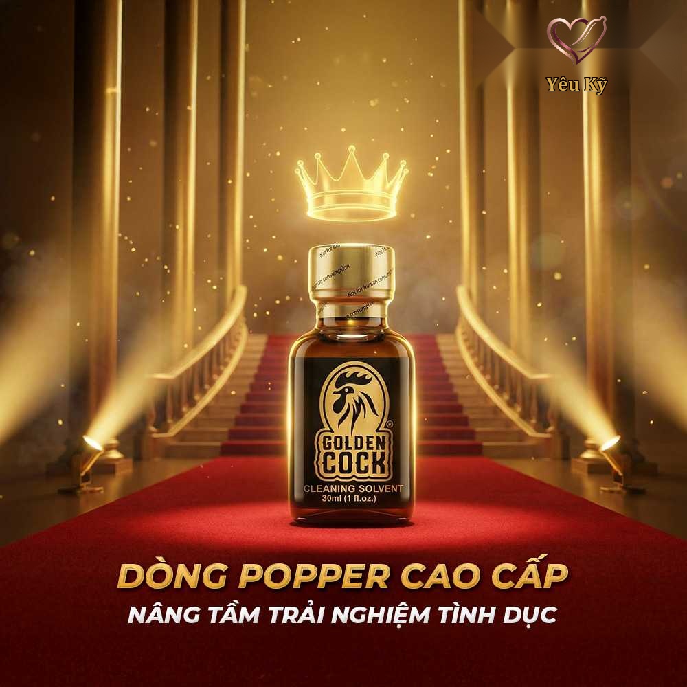 Chai hít tăng khoái cảm Popper DS USA Golden Cock Original - Chai 30ml - Ảnh 4