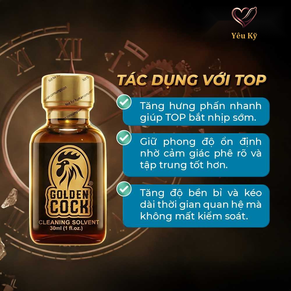 Chai hít tăng khoái cảm Popper DS USA Golden Cock Original - Chai 30ml - Ảnh 6