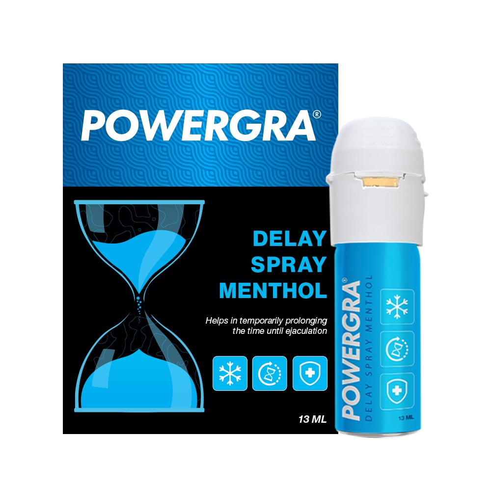 Chai xịt Powergra Delay Spray Menthol kéo dài thời gian - Chai 13ml