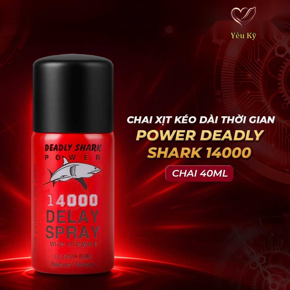 Chai xịt Power Deadly Shark 14000 kéo dài thời gian - Chai 40ml - Ảnh 2