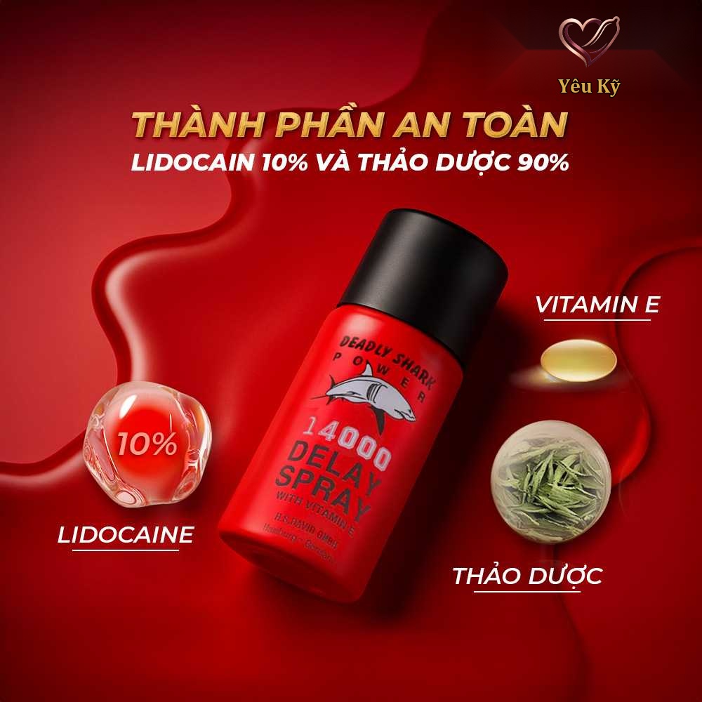 Chai xịt Power Deadly Shark 14000 kéo dài thời gian - Chai 40ml - Ảnh 3