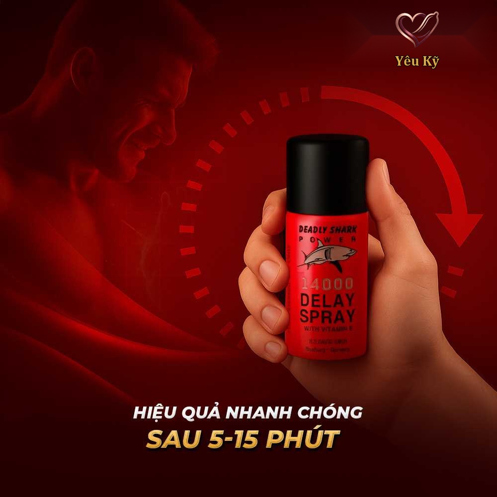Chai xịt Power Deadly Shark 14000 kéo dài thời gian - Chai 40ml - Ảnh 6