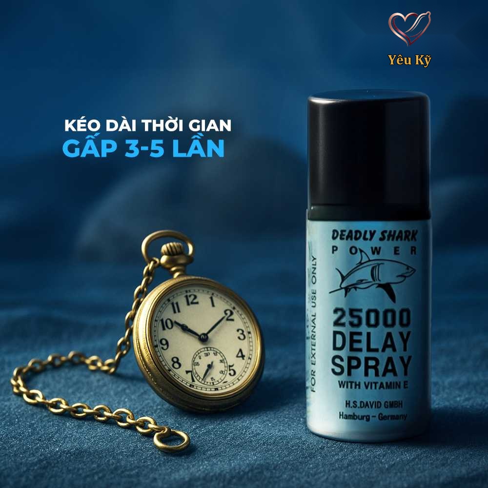 Chai xịt Power Deadly Shark 25000 kéo dài thời gian - Chai 40ml - Ảnh 3