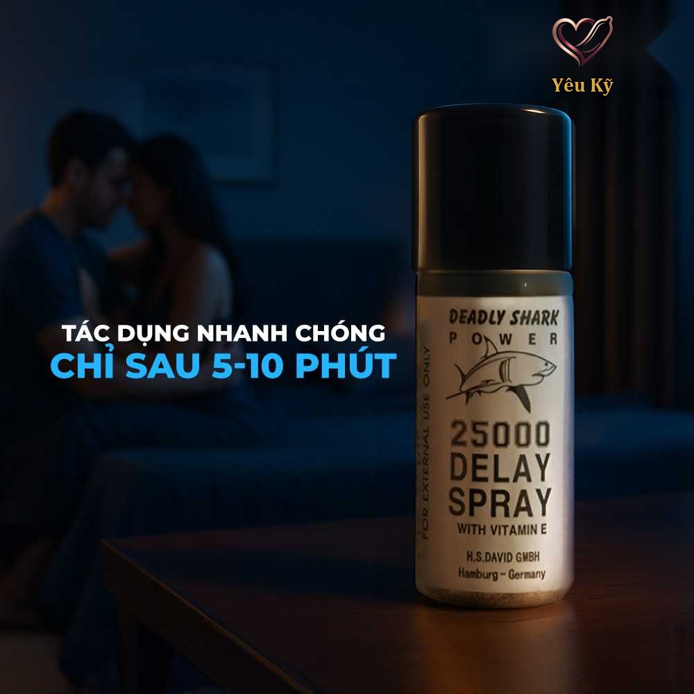 Chai xịt Power Deadly Shark 25000 kéo dài thời gian - Chai 40ml - Ảnh 4
