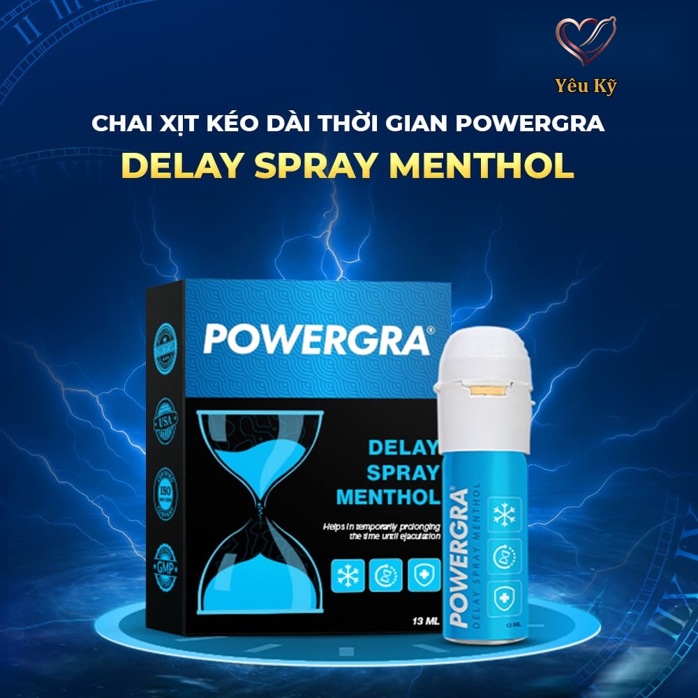 Chai xịt Powergra Delay Spray Menthol kéo dài thời gian - Chai 13ml - Ảnh 2