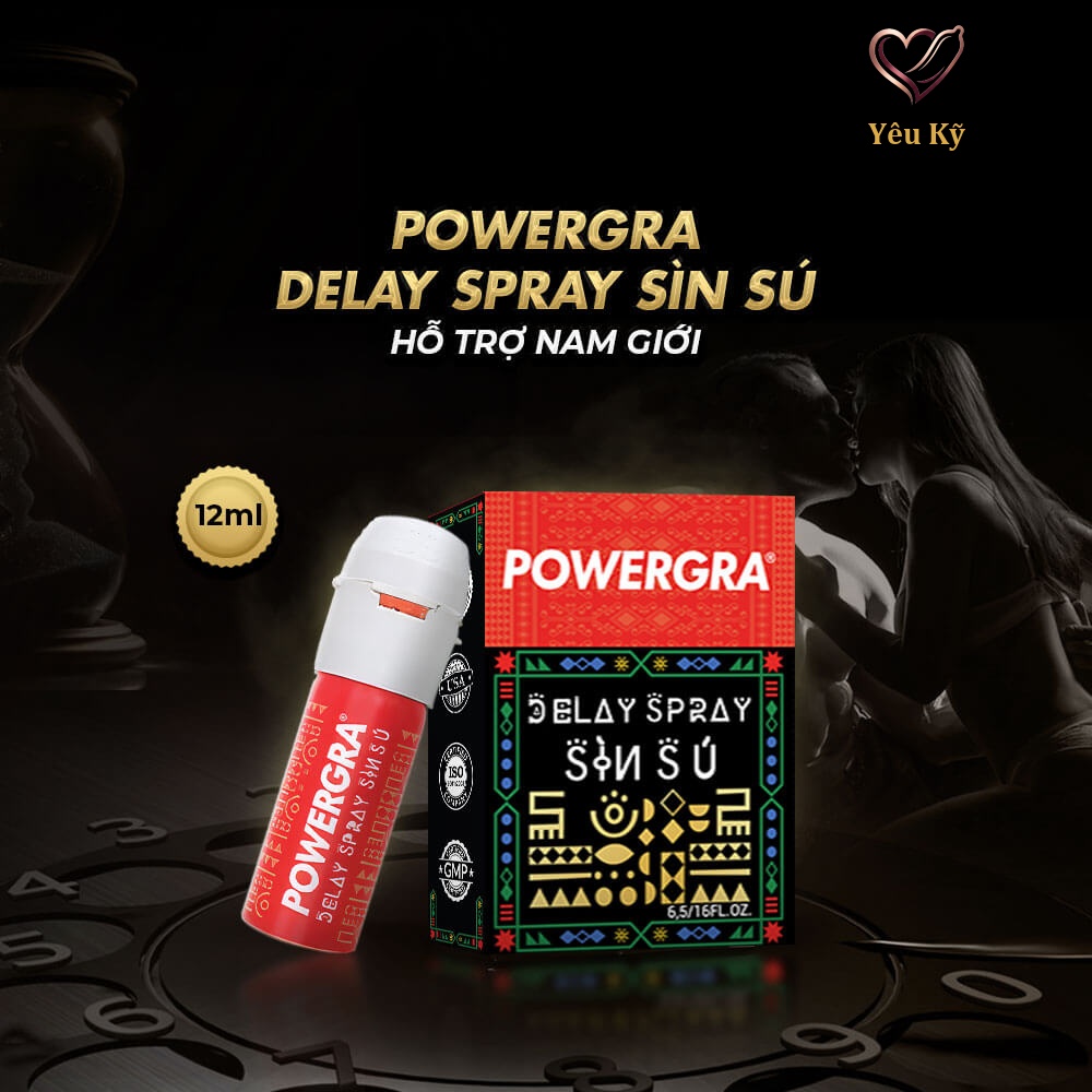 Chai xịt Powergra Delay Spray Sìn Sú kéo dài thời gian - Chai 12ml - Ảnh 2