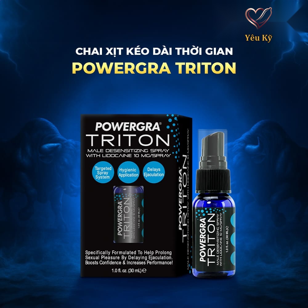 Chai xịt Powergra Triton kéo dài thời gian - Chai 30ml - Ảnh 2