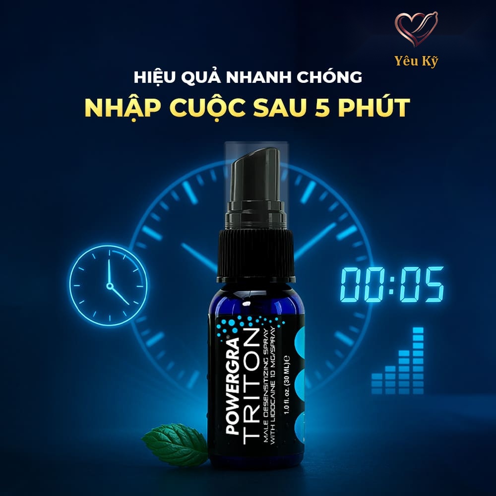 Chai xịt Powergra Triton kéo dài thời gian - Chai 30ml - Ảnh 4