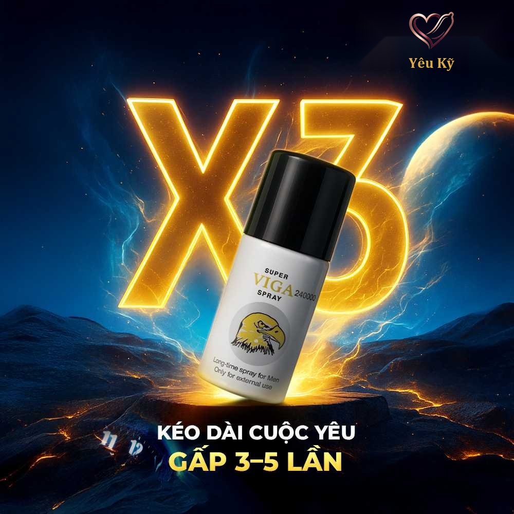 Chai xịt Super Viga 240000 kéo dài thời gian - Chai 45ml - Ảnh 4