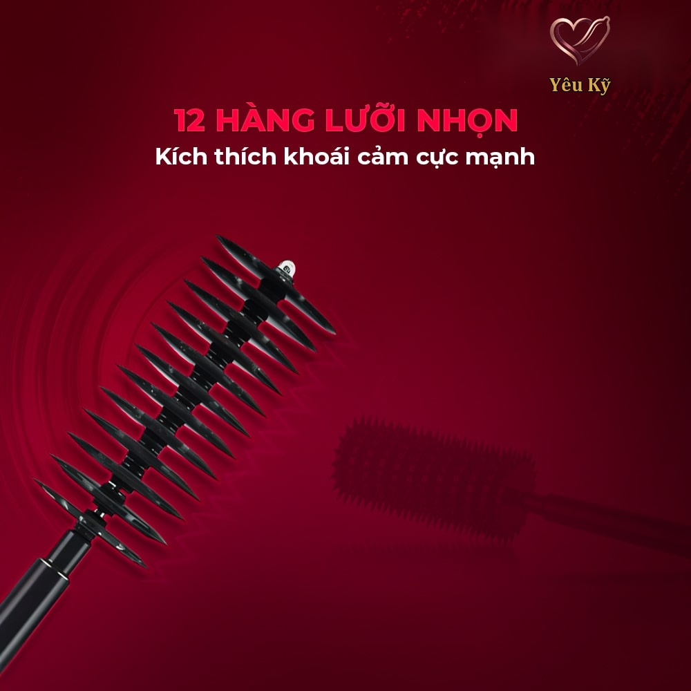 Cọ lăn gai BDSM Chisa Sins Inquisition 12 Row Spiky Pinwheel - Ảnh 4